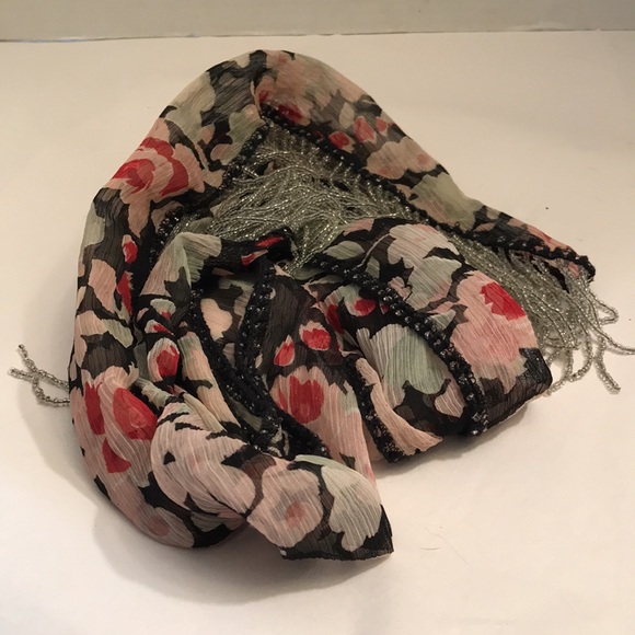 Beaded Vintage Looking Scarf - Picture 3 of 8